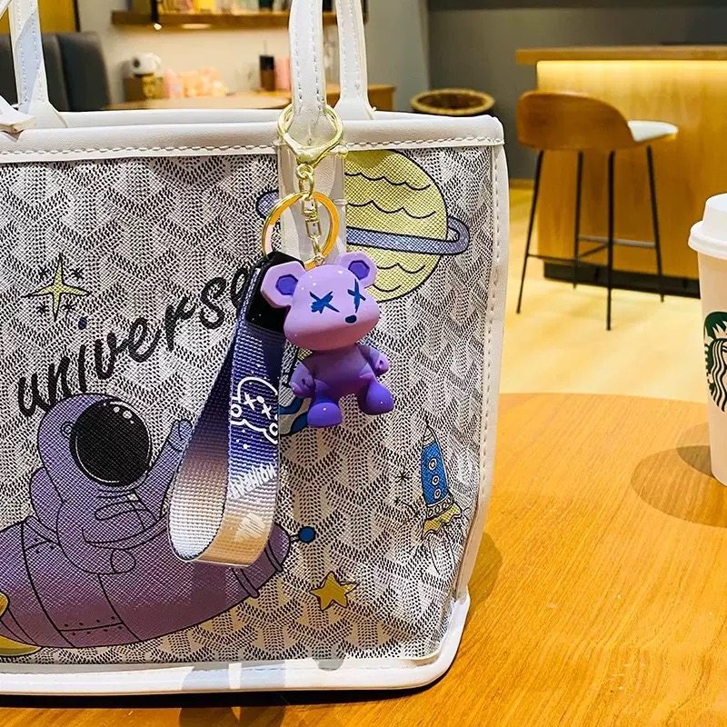 2025 New Chameleon Bear Keychain Exquisite Car Key Pendant for Men and Women Key Chain &4