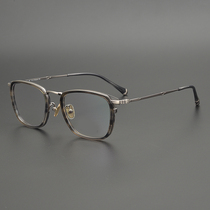 Day single refined pure handmade sheet gold glasses high texture square glasses frame men and women myopia pure titanium