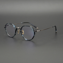 Japanese taste of the choice of hand-made old irregular shape plate glasses frame with myopic pure titanium frame for men and women