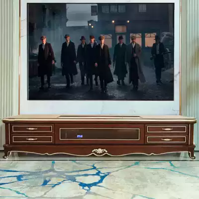 Laser TV cabinet modern European light luxury Hisense Changhong electric lifting multifunctional 4K TV cabinet intelligent telescopic