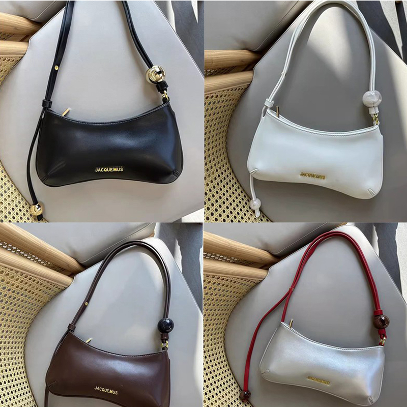Jacquemus Bag 2025 New Model Niche Design High-End Shoulder Underarm Bag Versatile Handbag Baguette Bag