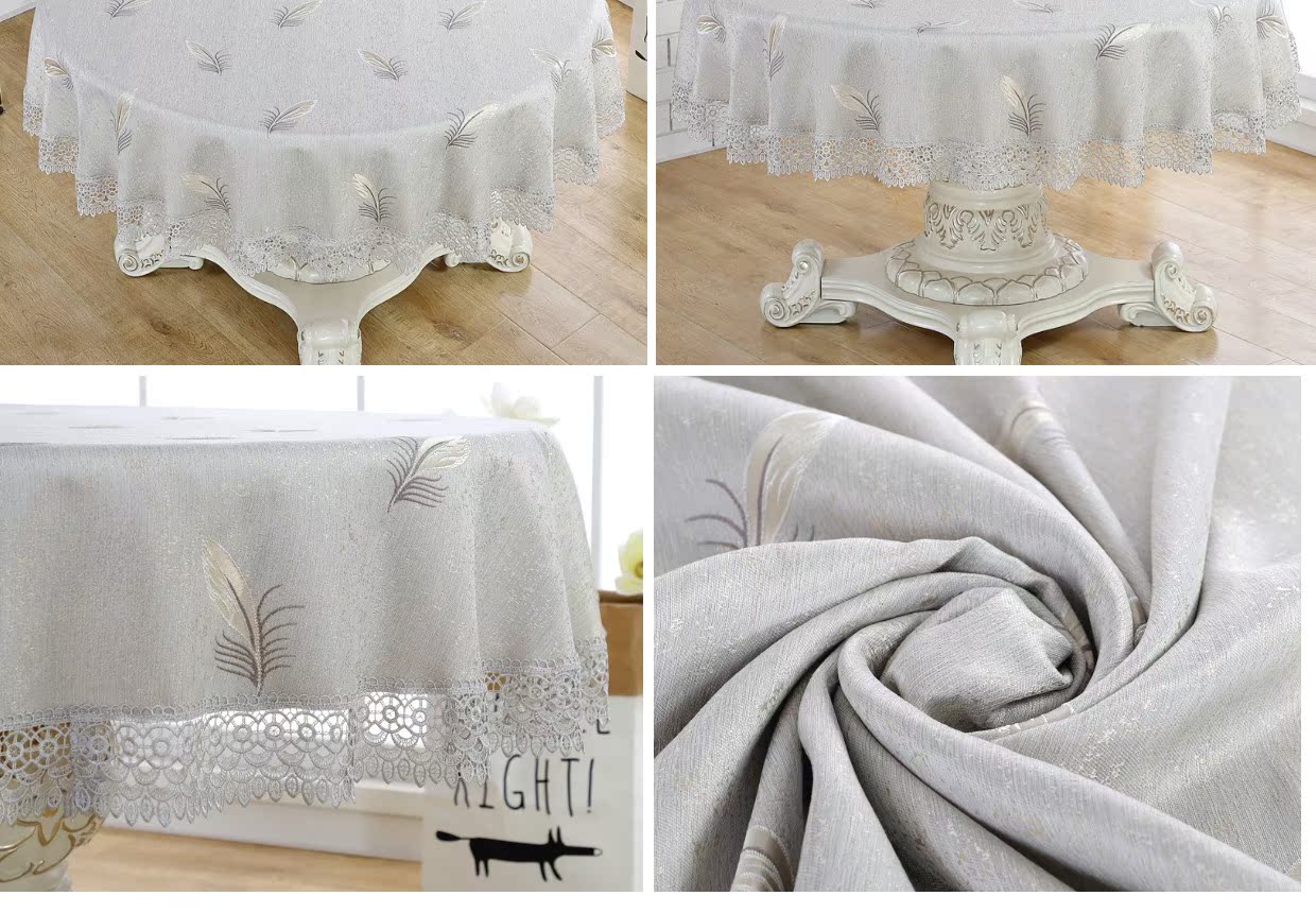 Khăn trải bàn hình bầu dục dài châu Âu vải tròn bàn vải hiện đại nhà hình chữ nhật khăn trải bàn cà phê vải tùy chỉnh khăn trải bàn giáo viên