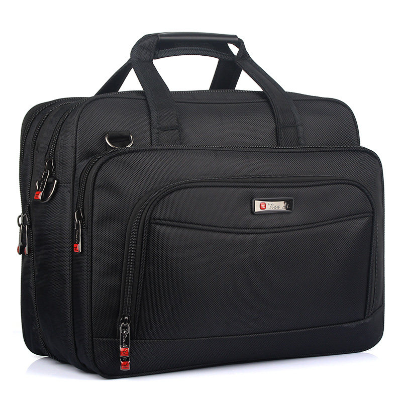 Men's large-capacity one-shoulder handbag thickened Oxford cloth messenger bag to increase computer bag middle-aged business travel backpack