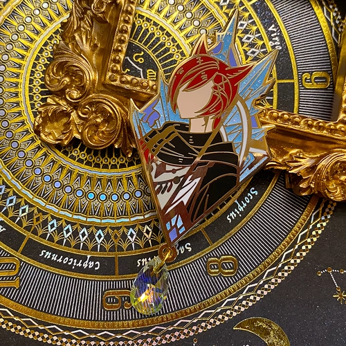 Spot | Final Fantasy 14 Diamond NPC Металлический значок Crystal Gong Dark Love Love Meiore FF14