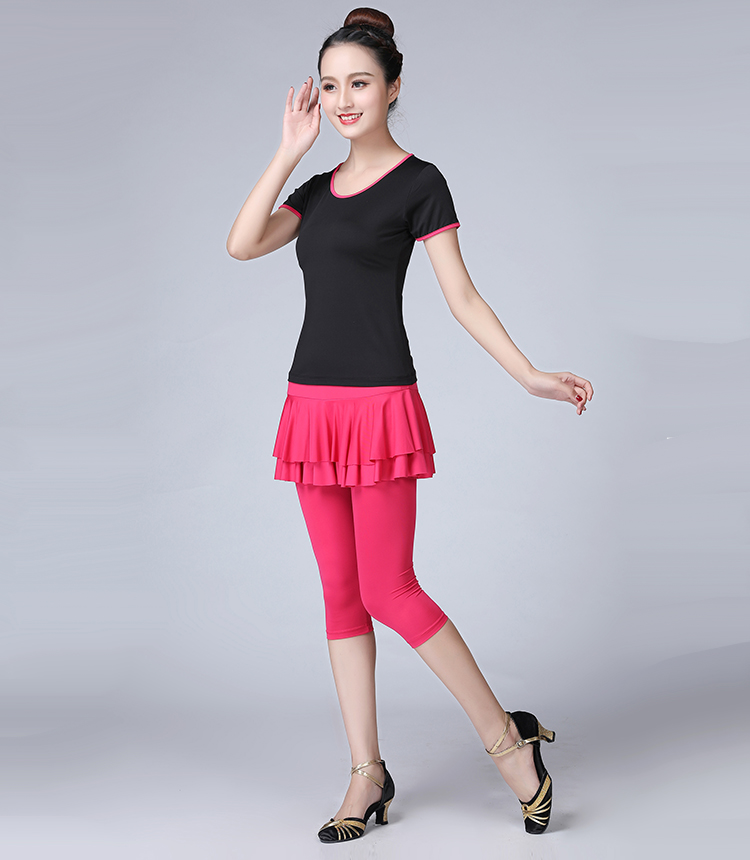 Trang phục khiêu vũ mùa hè và mùa thu vuông 2019 mới quần váy bảy điểm nữ quần short Latin váy khiêu vũ thực hành quần khiêu vũ - Khiêu vũ / Thể dục nhịp điệu / Thể dục dụng cụ váy nhảy dancesport trẻ em
