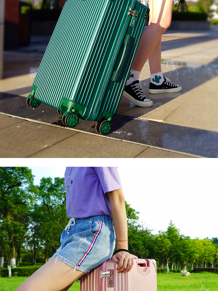 Ins net xe đẩy màu đỏ trường hợp nữ phiên bản Hàn Quốc của vali bánh xe phổ thông nam hành lý du lịch 24 inch hộp mật khẩu cứng hộp da vali supreme