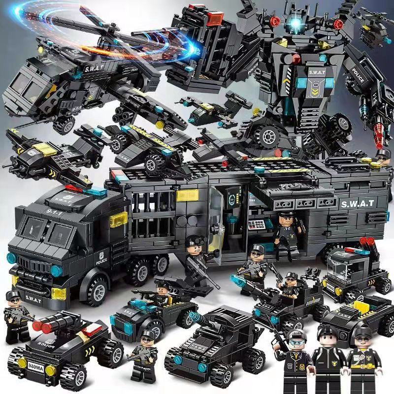 Building Blocks Assembly Toys Puzzle Tank Armored Vehicles Rocket High Difficulty Series Military Aircraft Carrier Model Children Gift-Taobao