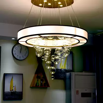 Large chandelier crystal light luxury modern box lamp new Chinese Club Restaurant restaurant dining room European style private room suction chandelier