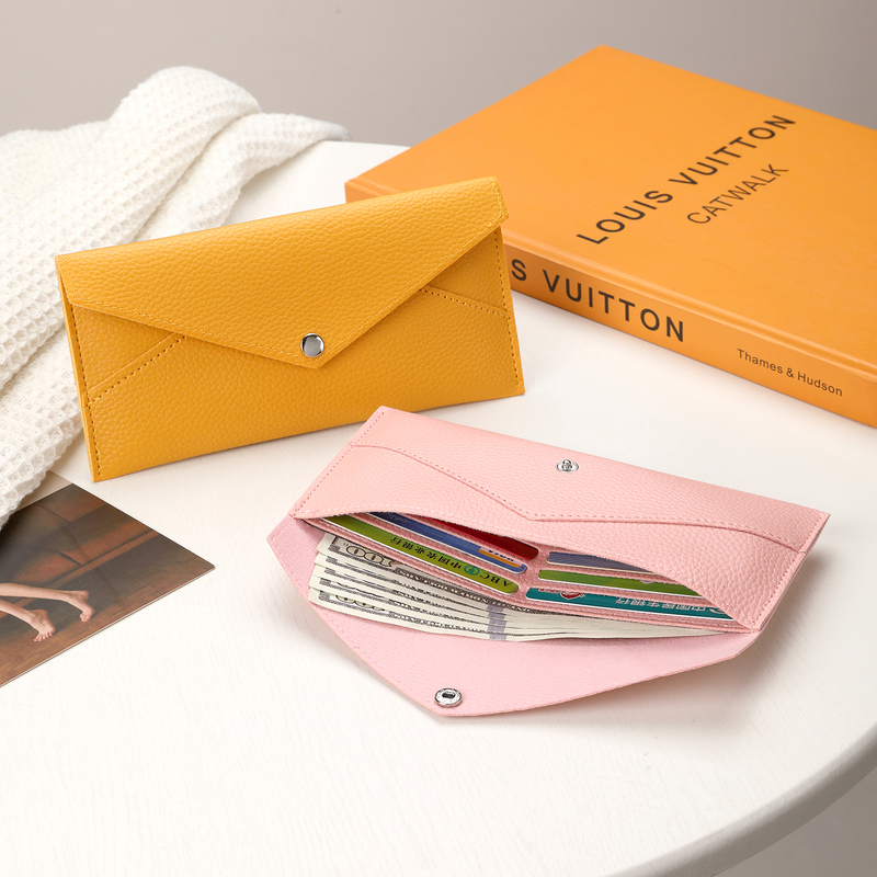 Ultra-Thin Wallet for Women 2026 New Model One-Piece Long Wallet for Men Simple Large Cash Storage Coin Purse
