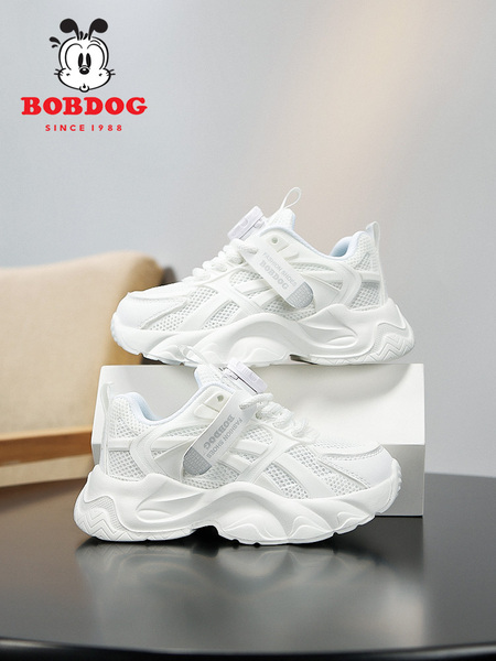 Babudou Kidsren's Shoes, Girls' White Shoes, 2026 New Mesh Breathable Kidsren's White Sports Shoes, Boys' Shoes, Summer