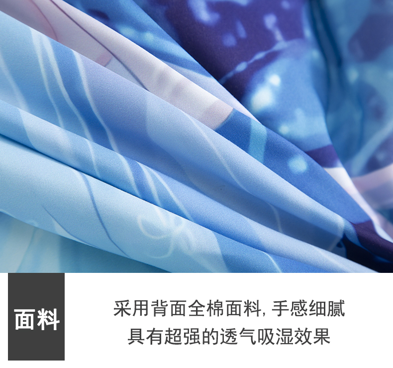 Hai nhân dân tệ anime Luotian Yizhao chăn bông bao gồm 1,2 giường otaku phòng ngủ sinh viên chăn bông 2 * 2.3 - Quilt Covers chăn phao muji	
