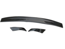 Applicable to 09-12 Audi A4L carbon fiber tail A4L B8 modified ABT three-stage pu tail one pure carbon fiber]