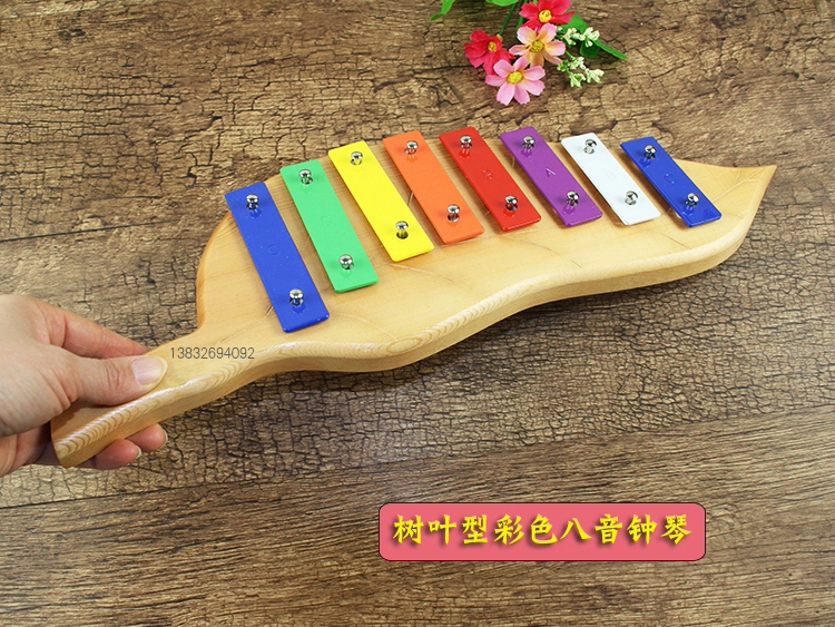 Đàn piano cầm tay 8 tông màu jingle octave ukulele Orff trẻ em bộ gõ giáo dục sớm đồ chơi piano thép