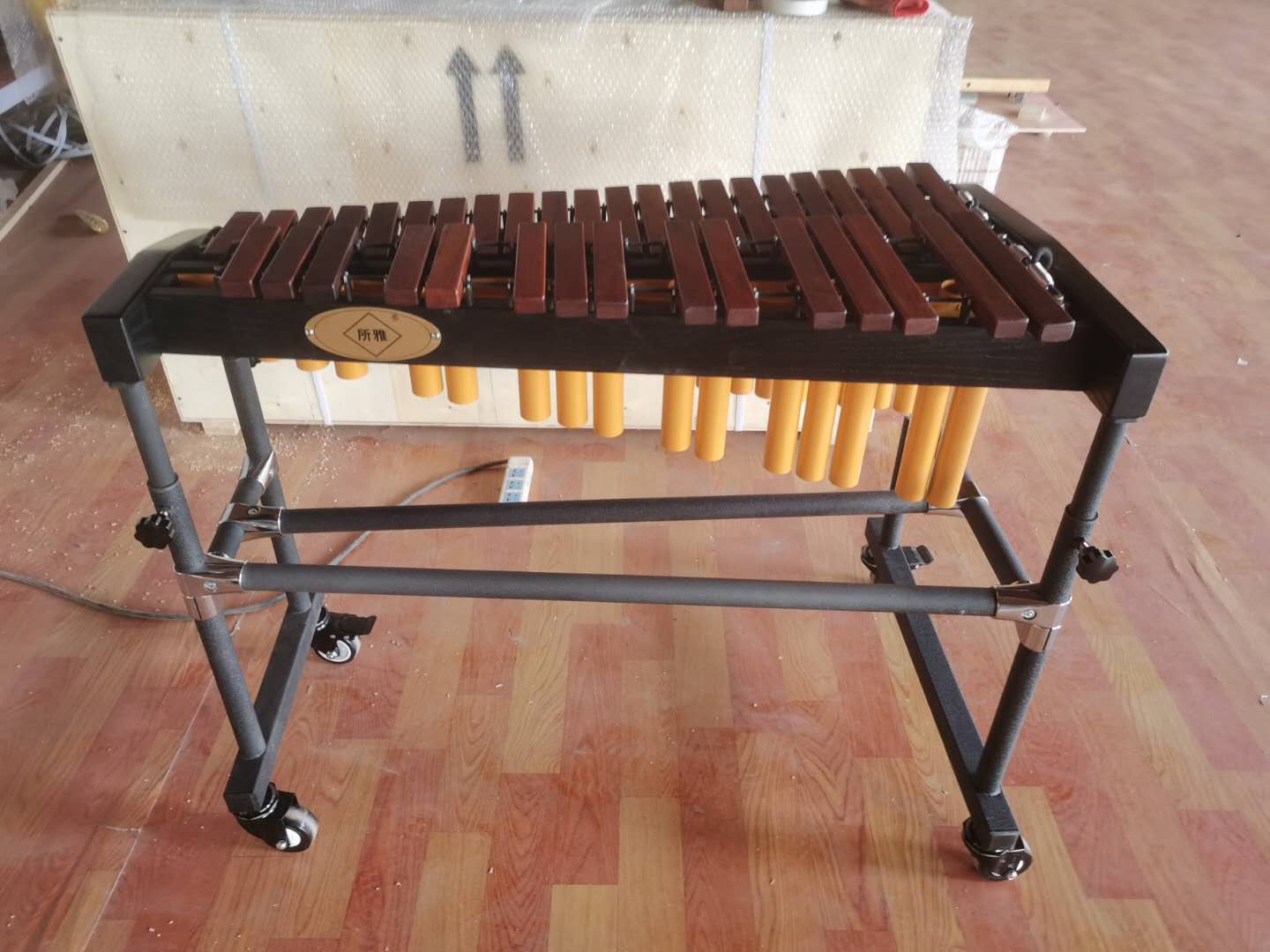 37-key 37-tone mahogany marimba xylophone aluminum plate piano with sound tube range C5-C8 for professional performance