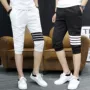 Quần tây nam trẻ trung phiên bản Hàn Quốc của xu hướng quần nam 7 điểm mỏng Phần chân mỏng thể thao quần short nam giản dị quần áo nam