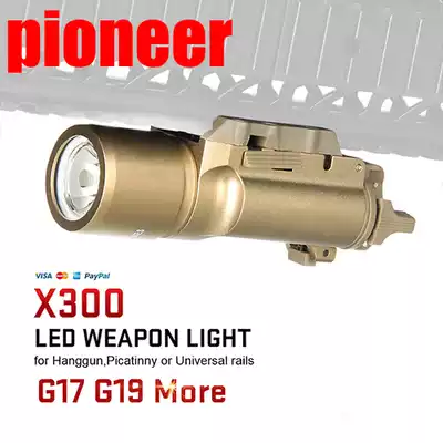Pioneer CANIS LATRANS coyote X300 under hanging tactical flashlight LED strong light tactical safety helmet SF flashlight