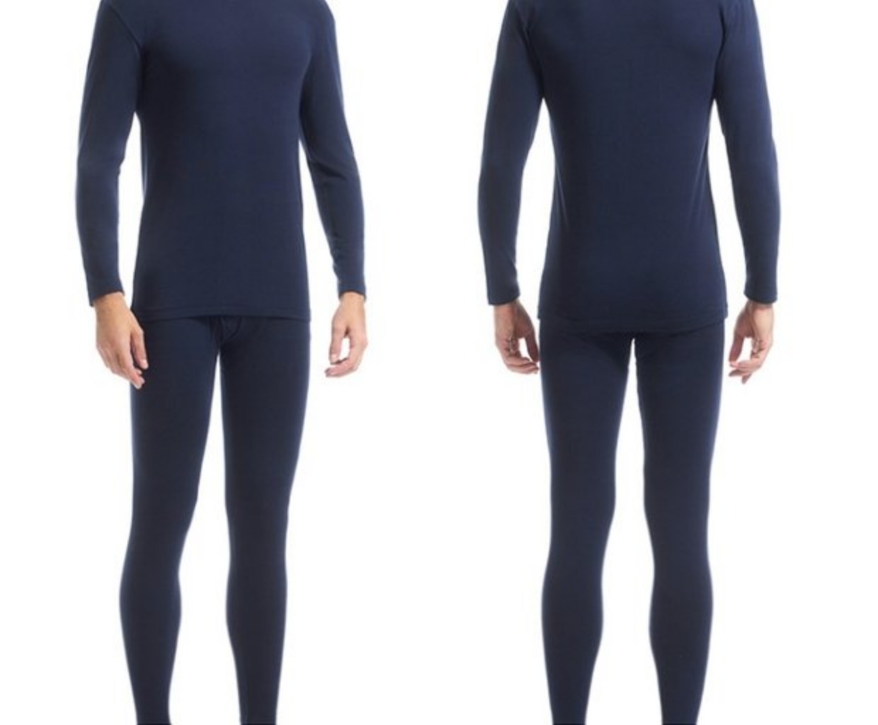 Ba shot da Lycra cotton nam đồ lót nhiệt mỏng đặt cổ tròn thoải mái cotton vừa vặn quần áo mùa thu quần dài bo dai tay nam