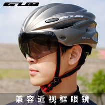 gub mountain road bike with goggles One-piece riding helmet Mens and womens hard hats cycling equipment