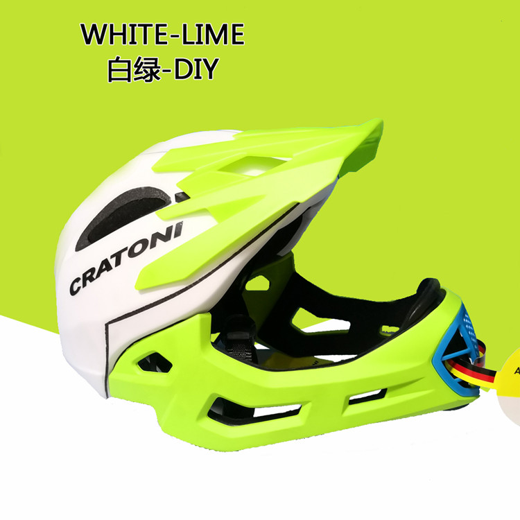 xe thăng bằng kenary Đức cratoni Katoni trẻ em cân bằng xe đầy đủ mũ bảo hiểm pro mũ bảo hiểm trượt xe bảo vệ cằm cưỡi thiết bị bảo vệ - Smart Scooter xe thăng bằng world baby