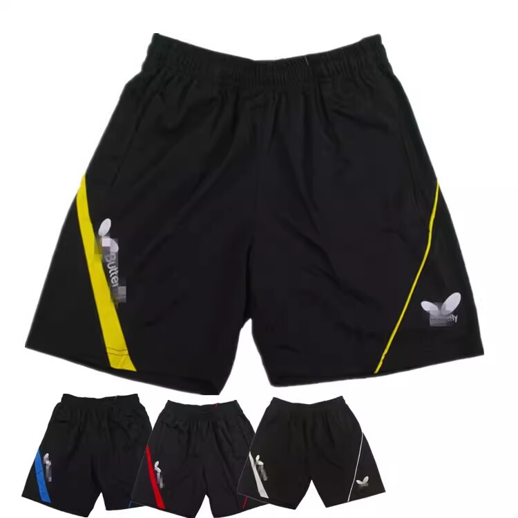 Summer Professional Table Tennis Jersey, Badminton Sports Pants, Fitness Competition Casual Breathable Sweat-Absorbent Quick-Drying Running Shorts