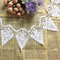 The new garment accessories milk water soluble embroidery lace curtains sofa decorative lace wavy edge width 11 5cm