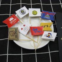 Toothpick Flag Custom Mini Flag Steak Cup Flag Mini Small Flag Cocktail Sign Flag Hamburg Flag Cake Flag