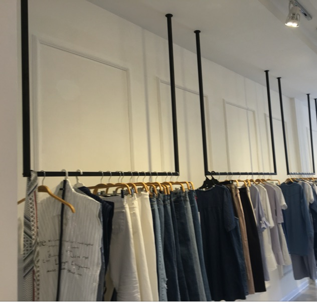Clothing rack display rack Clothing store hanger hanging ring hanger Iron wall clothing store shelf hanger