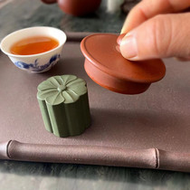 Creative New Purple Sand Gingko Teapot teapot cover settling and smooth fit to place the popular pot lid tea bowl cover