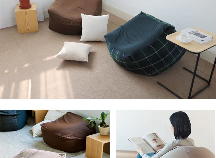 Muji bộ beanbag beanbag của futon Nhật thoải mái sofa thiết rửa rửa sofa bìa thay thế phụ tùng - Ghế sô pha ghế sofa gỗ đơn giản