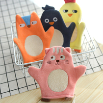 Cartoon Bath Towel Children Baby Gloves Rubbing Bath Towels Bath Gloves Double rubbing and rubbing back children rubbing bath towels
