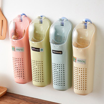 ins wall-mounted chopstick containing box tool holder chopstick cage kitchen spoon chopstick box home plastic chopstick cylinder