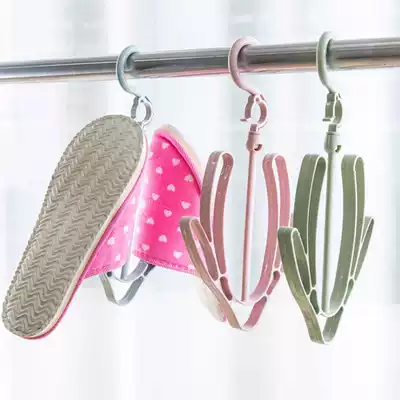 Balcony shoe drying rack hook multi-function household shoe drying device shoe drying rack Outdoor windbreaker rack shoe hook shoe drying rack