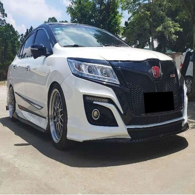 Suitable for 13-18 Honda Lingpai Modified Rs Full Body Kit, Lingpai Front and Rear Bumper Side Skirts Full Body Kit with Rear Wing