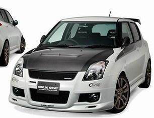 06-09 Suzuki Swift Modified Japanese Large Surround Old Style Swift Front and Rear Bumper Side Skirt Large Surround Tail Wing