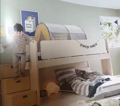 Children's bed tent anti-drop shading anti-mosquito bed curtain Princess Castle boys and girls upper and lower bunk game House