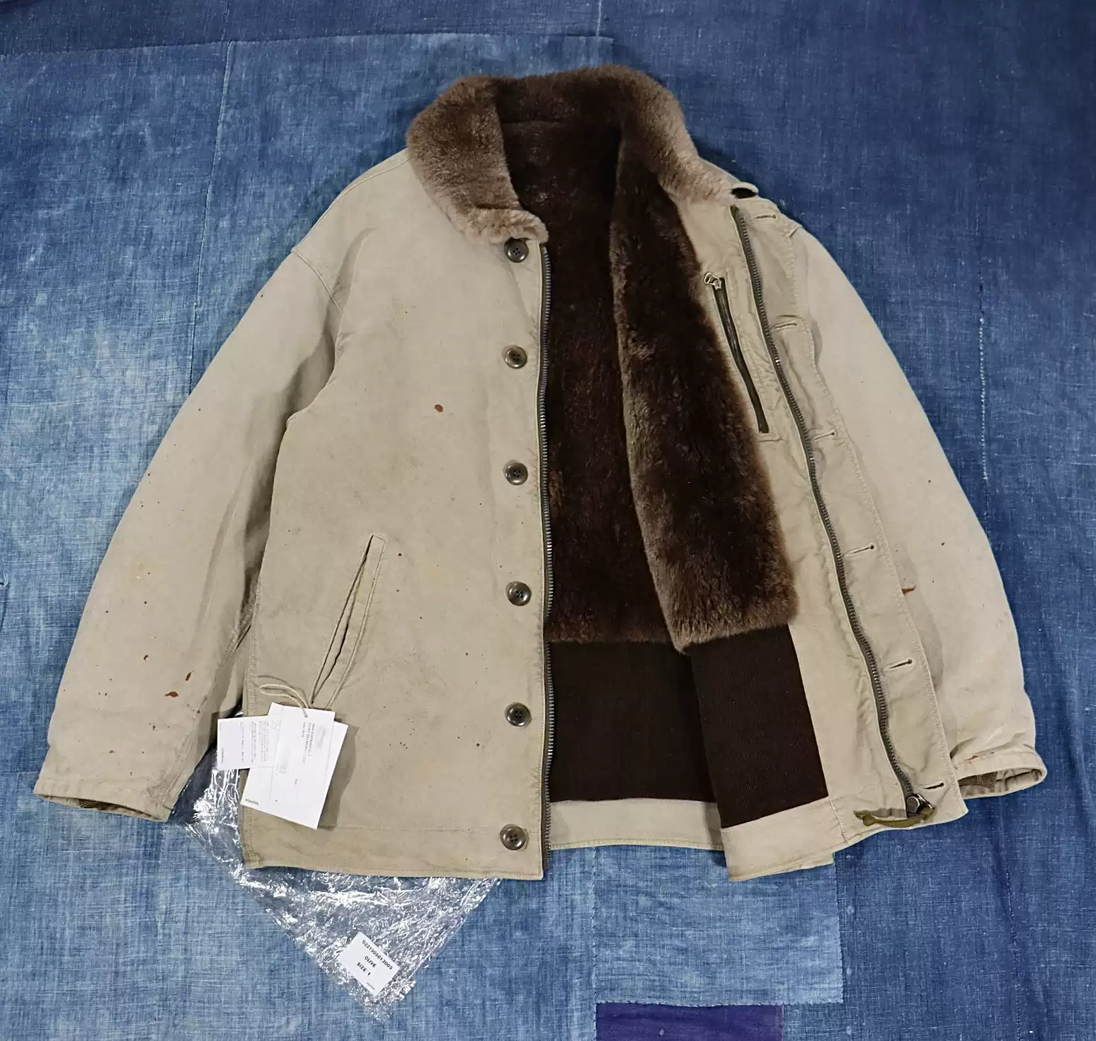 Visvim ICT Chief Deckhand Coat 甲板服N1 海狸毛VIP限定泼墨