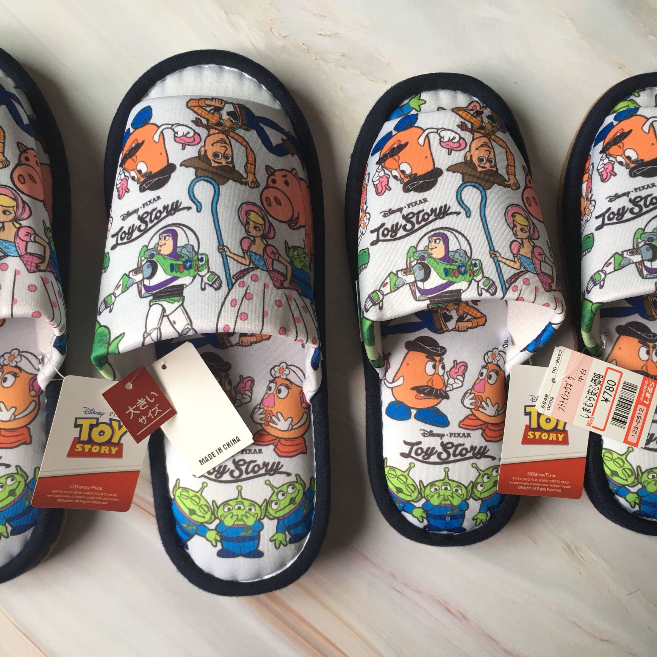 2 pairs of Japanese new Dijia indoor leather bottom spring and autumn cute couples men's and women's home shoes slippers