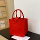 Утолщенная большая красная обнаженная сумка (23 * 23 * 12) Ограниченное специальное предложение