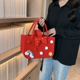 Мультяшный вместительный и большой шоппер для матери и ребенка, увеличенная толщина, популярно в интернете, подарок на день рождения