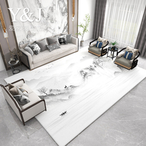 New Chinese Living Room Carpet Coffee Coverage Customized with Modern Light Luxury High-Level Laund Full Building