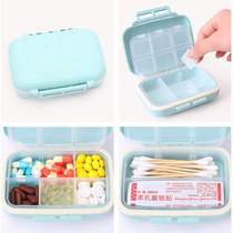 Japan MUJIΕ small medicine box Portable medicine box Weekly travel portable pills Pill dispensing medicine box