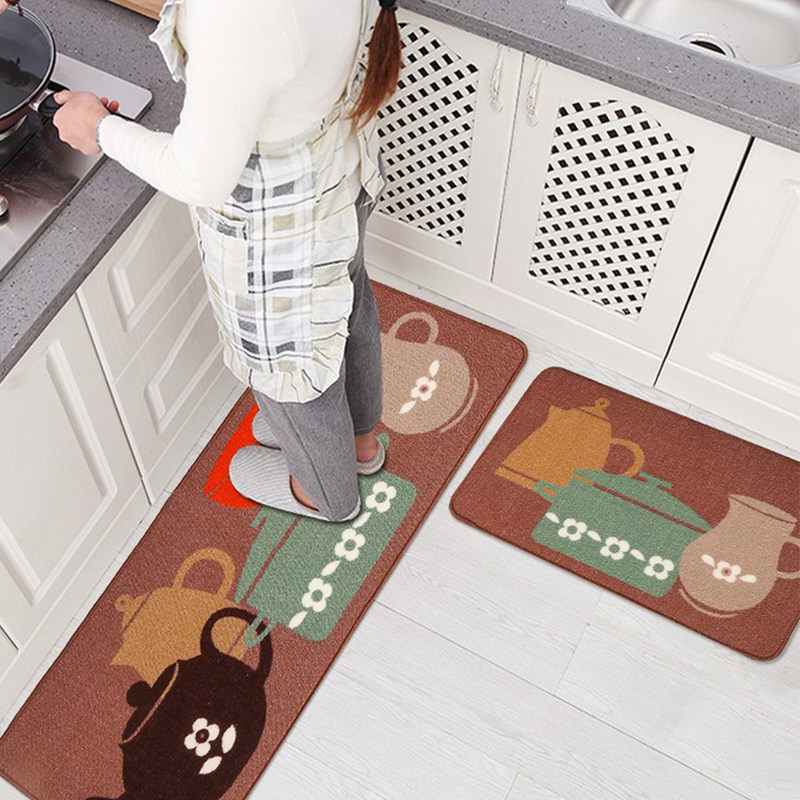 Kitchen strip ground floor cushion non-slip absorbent cool cushion into door mat Bathroom Makeup Room Footbed bedroom Living room Home