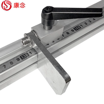 Aluminum profile cutting machine positioning push table saw by ruler drill chuck woodworking positioner stainless steel scale