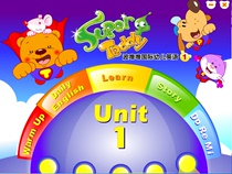  Hongen super Teddy International Early childhood English supporting multimedia courseware U disk can be played by computer all-in-one machine