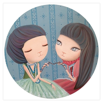 Limited edition for 99 edition] Tsinghua beauty court bell Ling meets the past itself paper This edition of the drawing room Book room hanging painting