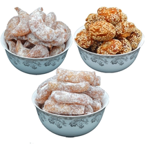 Henan specialty snacks bulk old-fashioned fruit sheep horn honey mouthful sugar dumplings honey three knife pastry snacks