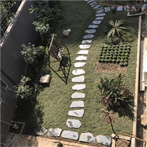 Outdoor Culture Stone Foot Pedal Garden Patio Entrance Decoration Imitation Marble Chalkboard Rock Anti Slip Tine Step Green Slate