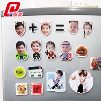  Creative custom acrylic refrigerator stickers Cute baby photos custom childrens magnets Crystal three-dimensional doll magnets