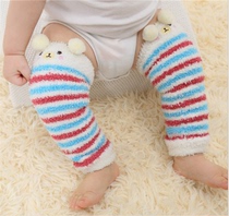 Autumn and winter thickened baby socks cute loose mouth warm children knee pads leg pads baby high stockings stockings