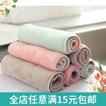 Kitchen thickened absorbent non-haired cloth non-oil cleaning cloth dish towel kitchen wipe Bowl towel dish cloth